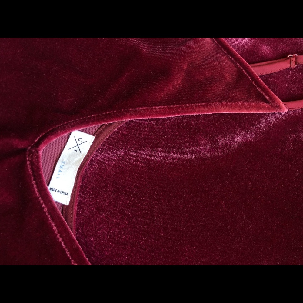 Velvet evening dress